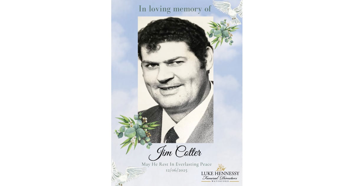 James (Jim) COTTER - RIP Ireland